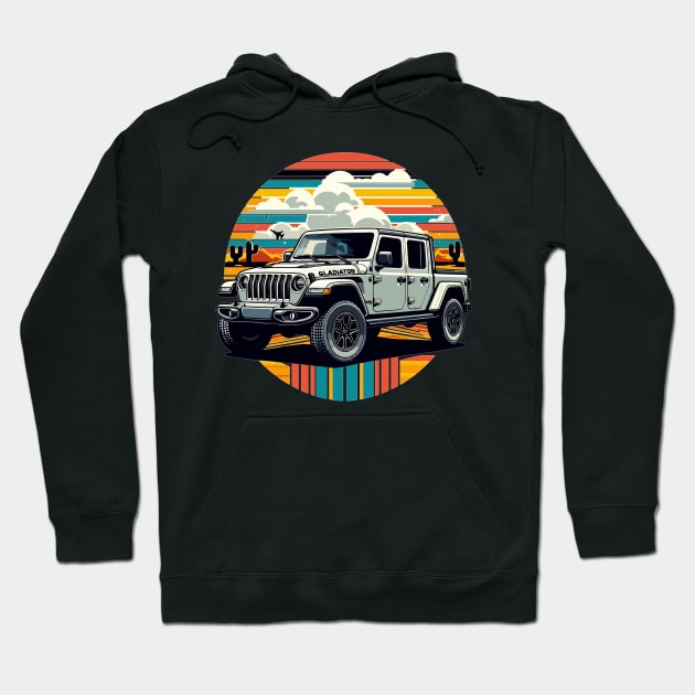 Jeep Gladiator Hoodie by Vehicles-Art